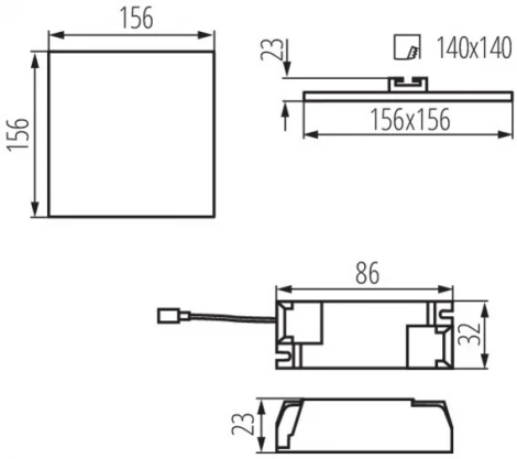 Встраиваемый точечный светильник светодиодный Kanlux AREL 29590 (220V, IP65)