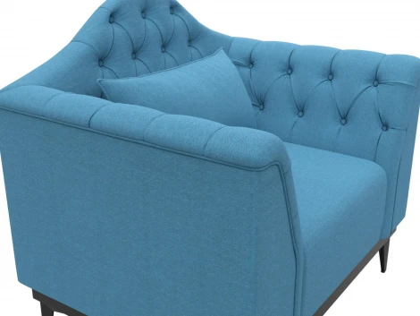 Кресло Флорида (Голубой/Рогожка) Лига Диванов арт.123571