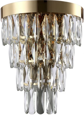 Бра Crystal Lux Abigail AP3 GOLD/TRANSPARENT