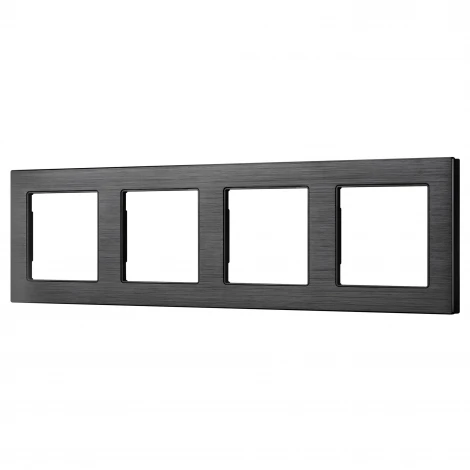 Рамка алюминиевая FRM-PRESTO-ALS-4-BK (Arlight) 043862