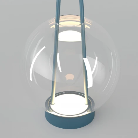 Настольная лампа Eurosvet Frasco 80507/1 синий (LED, 220V, выключатель)