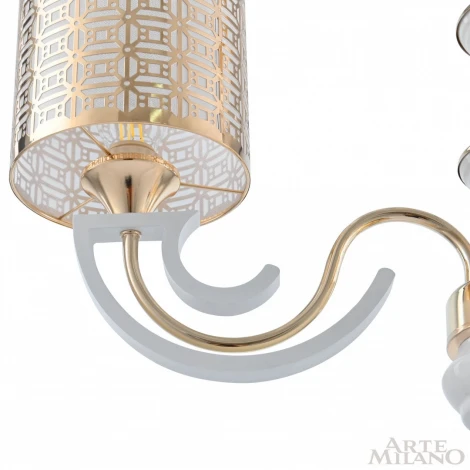 Подвесная люстра Arte Milano Florentia-8857 308857/3 Wh/Gd (220V, на цепи)