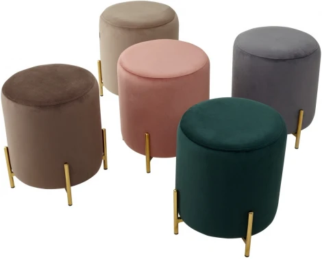 Пуф для гостиной RICE BLUVEL-78 GREEN / GOLD М-City