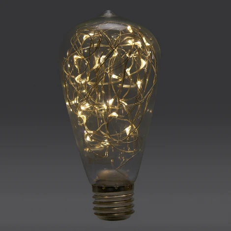 Лампочка светодиодная прозрачная груша E27 3W Feron 41674