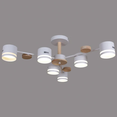 Потолочная люстра на штанге Reluce 68730-0.3-06 GX53 WH+WOOD