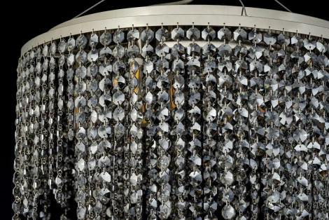 Подвесная люстра Arti Lampadari Milano E 1.5.D50.503 N (220V, хрусталь, на тросе, круглые)