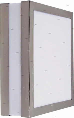 Светильник настенно-потолочный уличный Horoz, 1 плафон, никель с белым