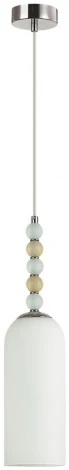 Подвесной светильник Lumion Tracy 8271/1A хром/голубой/желтый/белый, металл/стекло Е14 1*40W 220V (на проводе)
