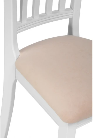 Деревянный стул Woodville Фрезино бежевый велюр / белый 515973