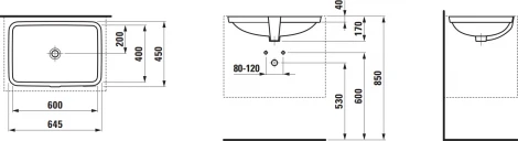 Раковина Laufen Pro 8.1196.5.000.109.1