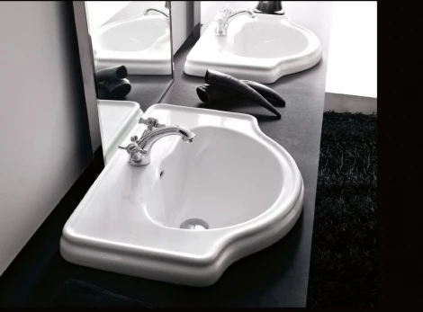 Раковина Kerasan Retro 103001 62 см, встраиваемая, 1 отв.