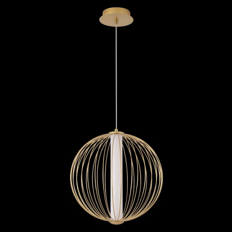 Подвесной светильник Crystal Lux SYNC SP18W LED GOLD (220V, на проводе, шар)