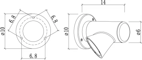 Настенный светильник уличный Arte Lamp Brooklyn A2063AL-1BK (220V, круглые, IP54)