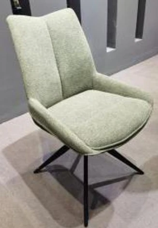 Стул M-City OSKAR 360 град. поворот. KN01-05 Бежевый/ BZ1046-11 Бежевый/ Шоколадное золото каркас