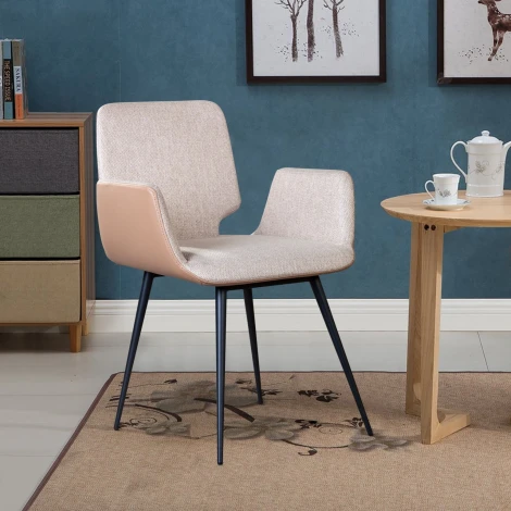 Стул с подлокотниками Adam, рогожка комби бежевый Top Concept ADAM 2000000000688