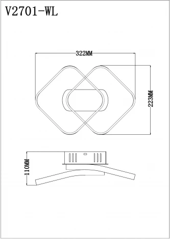 Бра Moderli Vivienne V2701-WL