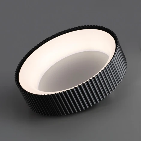 Потолочный светильник круглый Sonex Sharmel 7712/56L металл/акрил/белый/черный LED 56Вт 3000-6500К D460 IP20 пульт ДУ (220V, круглые)