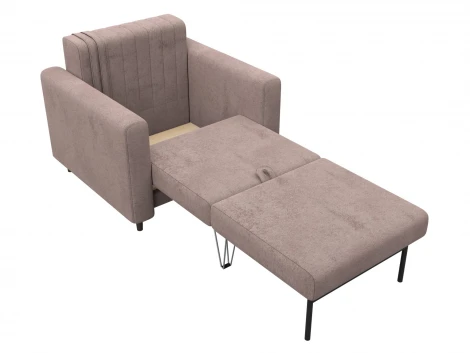 Кресло Лига-070 (ЛДСП,Брус,Фанера/Дерево/Велюр/Бежевый) Лига Диванов 132552