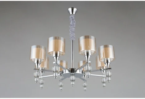 Подвесная люстра Omnilux Aprica OML-70803-08 (220V, на цепи, шарики)