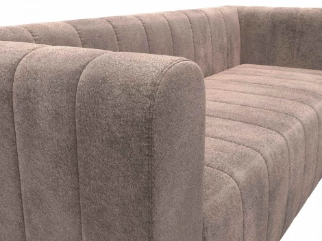 Диван прямой Лига-073 (ДСП,Фанера/Пластик/Велюр/Бежевый) Лига Диванов 129995