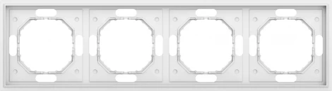 Рамка 4-я, матовый белый Donel S08 DS21433