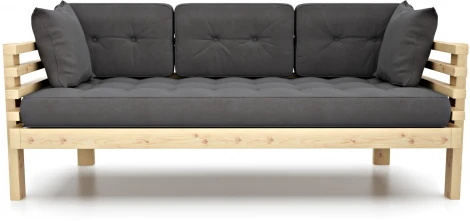 Диван Arsko Стоун сосна серый велюр