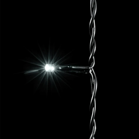 Гирлянда Занавес 2 x 3 м Белый 220В, 600 LED, Провод Черный ПВХ, IP54