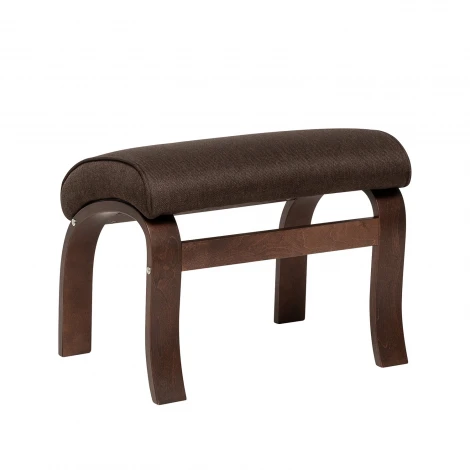 Пуф Leset Универсальный с кантом 4687206818309 Фанера,Шпон, Рогожка, Коричневый, Орех