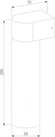 Настенный уличный светильник светодиодный Elektrostandard Nork 35187/D черный (220V, круглые, IP54)