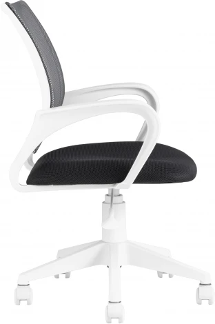 Кресло офисное TopChairs ST-BASIC-W серый крестовина пластик белый УТ000035493