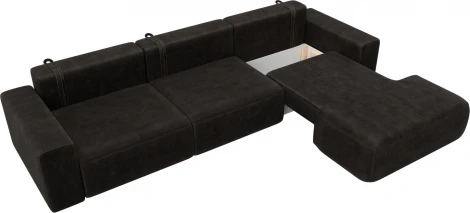 Диван угловой Лига-036 НПБ Классик Лонг правый угол Лига Диванов (Велюр) арт.127788