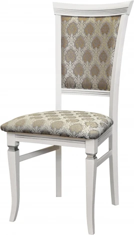 Стул Бонита белый/серебро, Маркус серебро от фабрики Mebelik