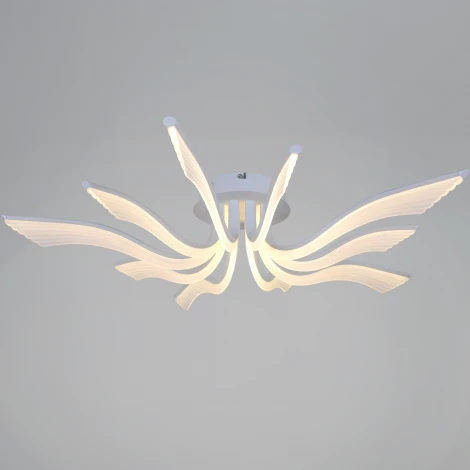 Потолочная люстра светодиодная с пультом и ночным режимом Reluce 35390-0.3-5+5 white (Умный дом) (220V)