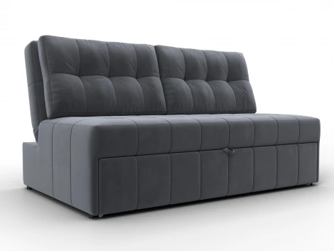 Диван прямой Лига-107 (140) (ЛДСП,Брус,Фанера,Велюр/Серый) Лига Диванов 134909