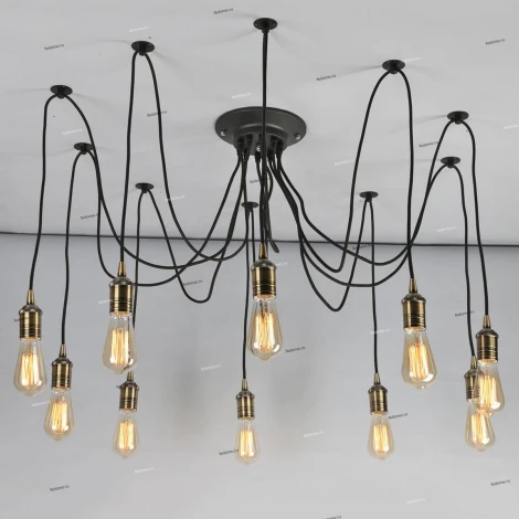 Подвесной светильник Omnilux OML-912 OML-91203-10 (220V, на проводе, паук)