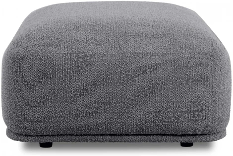 Пуф прямоугольный Fabro ОГОГО (арт.855374), (Ткань,Букле/Темно-серый)