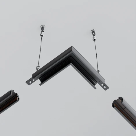 Коннектор угловой для круглого магнитного шинопровода Exility Maytoni Accessories for tracks Exility TRAM034CL-R-41B