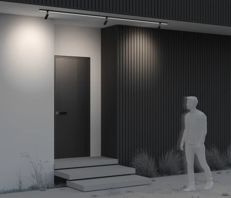 Уличный трековый светильник 8W 48V Maytoni Focus O-TR01-1-S-8WB3K (LED, круглые, IP65)