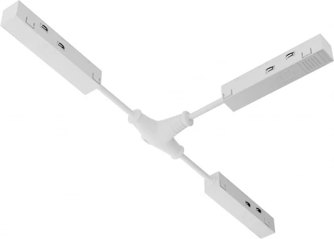 Коннектор питания Т-образный белый Maytoni Accessories for tracks Exility TRA034CWT-42W (48V)