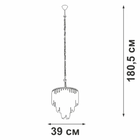 Подвесная люстра Vitaluce V5867-8/10 (220V, на цепи)