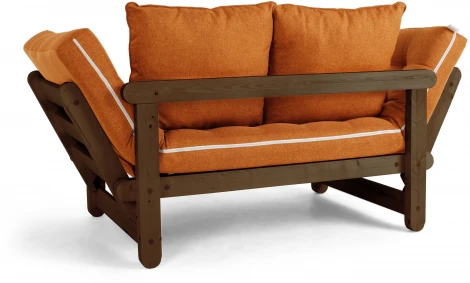 Кушетка Arsko Сламбер BOX орех оранжевая рогожка