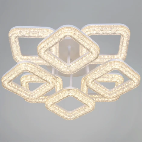 Потолочная люстра светодиодная на штанге с регулировкой цветовой температуры, яркости и ночным режимом Reluce 98290-0.3-4+4 WH