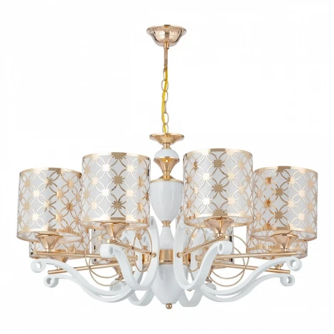 Подвесная люстра Arte Milano Florentia-3097 303097/8 Wh/Gd (220V, на цепи)