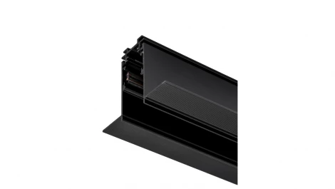 Шинопровод магнитный встраиваемый глубокий под шпаклевку, черный 2,5м 48V Lumker SY-LINK SY-LINK-20T2-2.5-BL