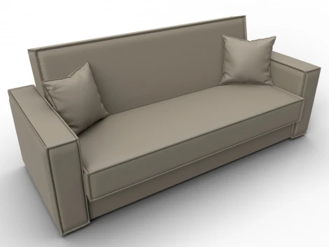 Диван-книжка Куба (ДСП,ЛДСП/Пластик/Экокожа/Бежевый) Лига Диванов 127449