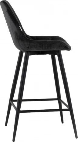 Стул барный Флекс с поворотным механизмом велюр черный Stool Group арт.УТ000040031
