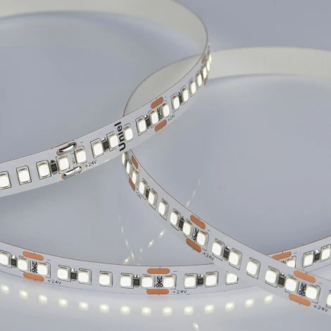 Светодиодная лента Uniel ULS-2835-180LED/m-10mm-IP20-DC24V-17W/m-5M-6500K катушка в герметичной упаковке