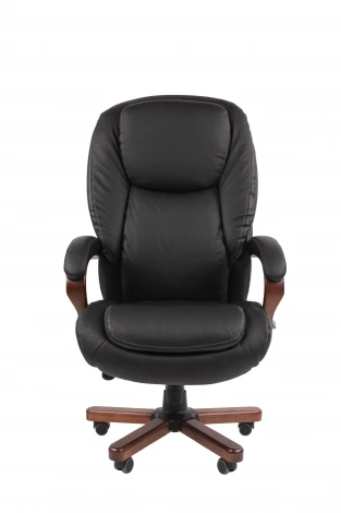 Офисное кресло Chairman 408 Россия нат.кожа/экокожа черная (мультиблок) 7163871
