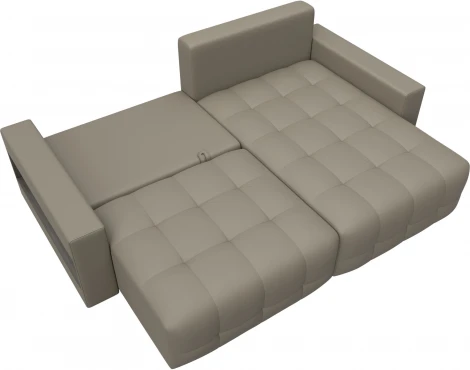 Диван угловой с полками Лига-053 НПБ Лига Диванов (Экокожа) арт.128941