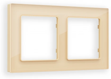 Рамка Ambrella Volt ALFA Platos (Шампань Стекло органическое) 2-ая AF330602